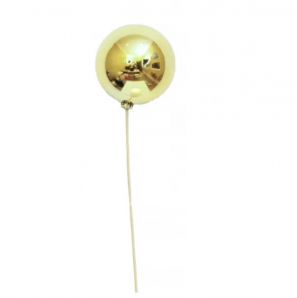 Gold Ball Ornament Stem