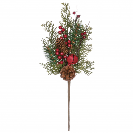 Pine Bell and Berry Pick - 17"