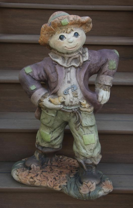 Scarecrow Boy Statue