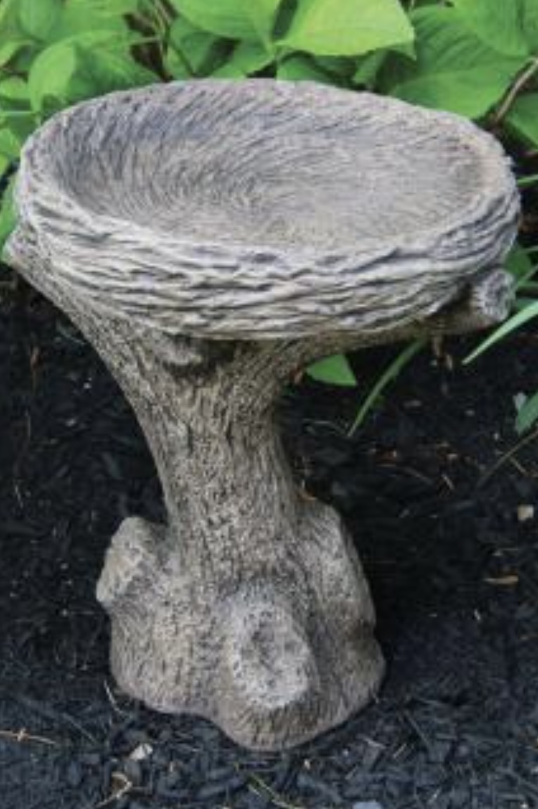 Petite One Piece Nest Bird Bath