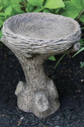 Petite One Piece Nest Bird Bath