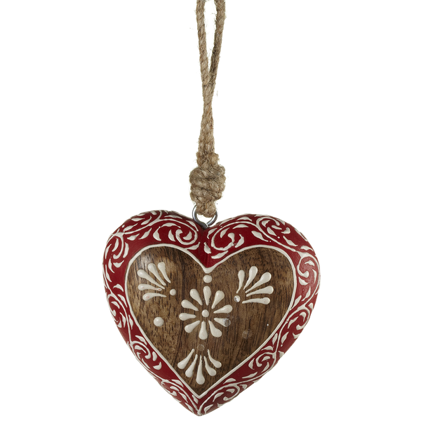 Flower Heart Ornament