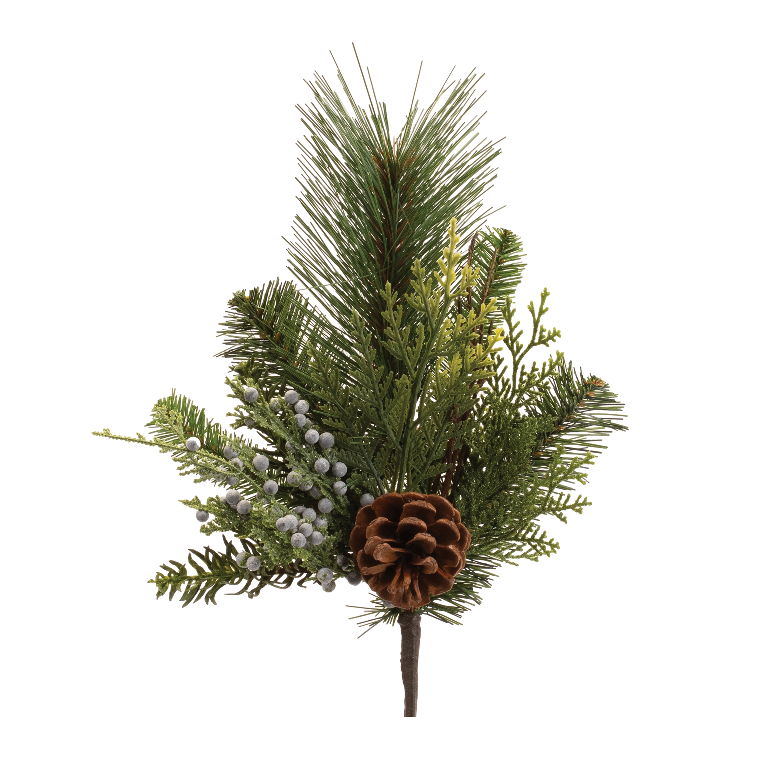 Mixed Pine Spray with Berries & Pine Cone