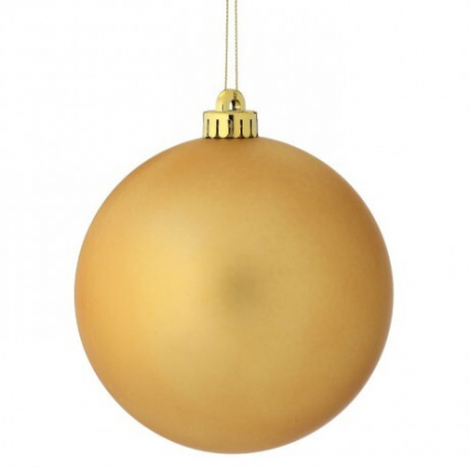 Gold Matt Ball Ornament 