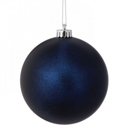 Royal Blue Matt Ball Ornament 