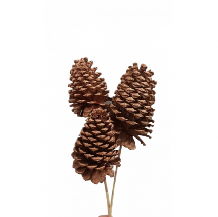 Copper Metallic Extra Large Copper Jeffrey Pine Cones