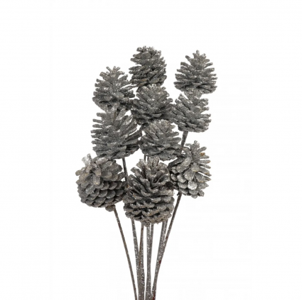 PINE CONE REG 10 STM SILVER GLIT