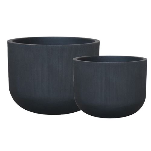 Fringe Black Planter 14.25"