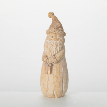 Natural Rustic Santa Figurine