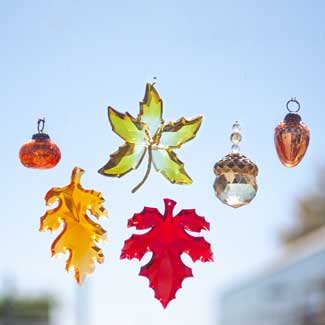 FALL ORNAMENTS AND SUNCATCHERS