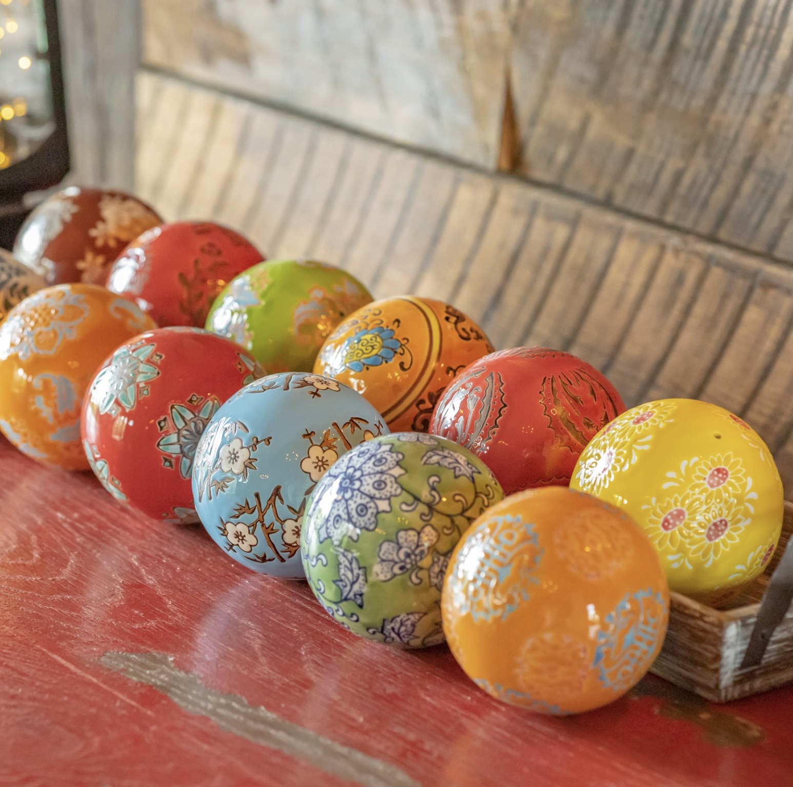 Ceramic 4" Sailor Balls "Yokohama" in Bright Tones