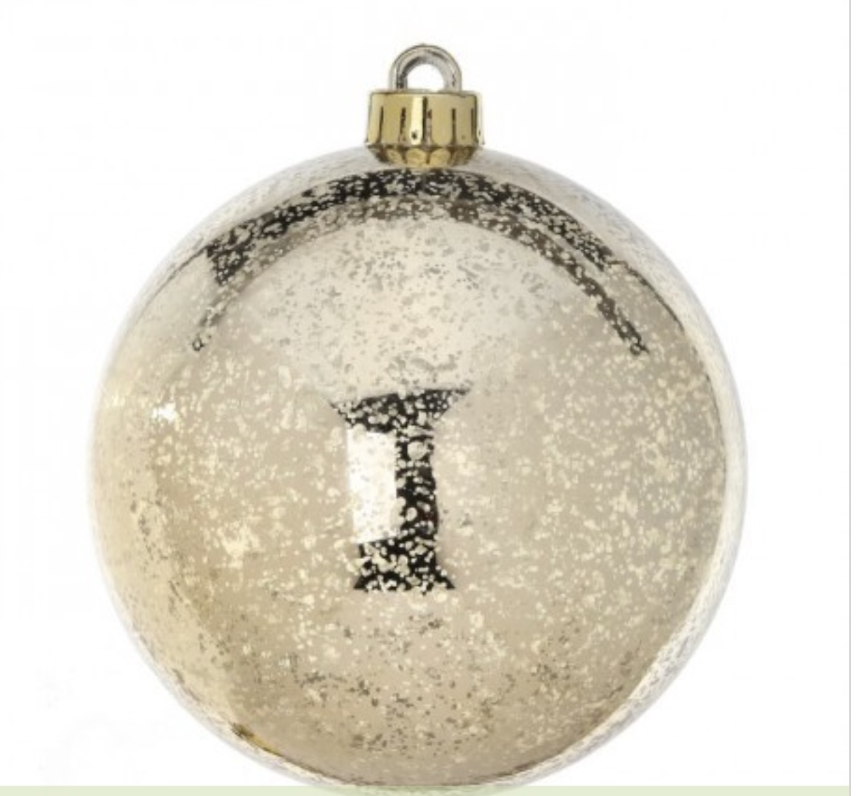 Gold Mercury Ball Ornament 