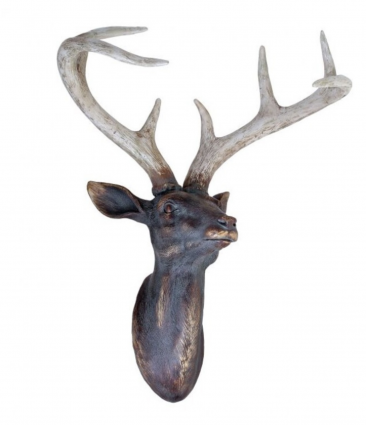 Resin Deer Head Wall Plaque