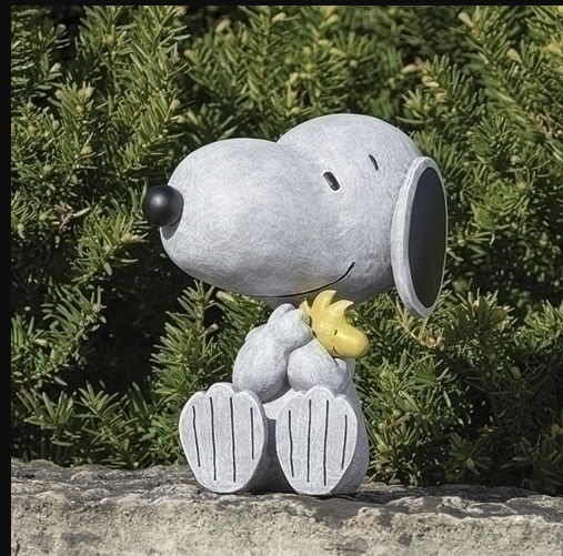 Snoopy Holding Woodstock Statue