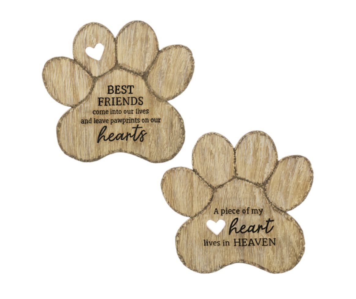 Pet Memorial Garden - Paw Print Stepping Stones