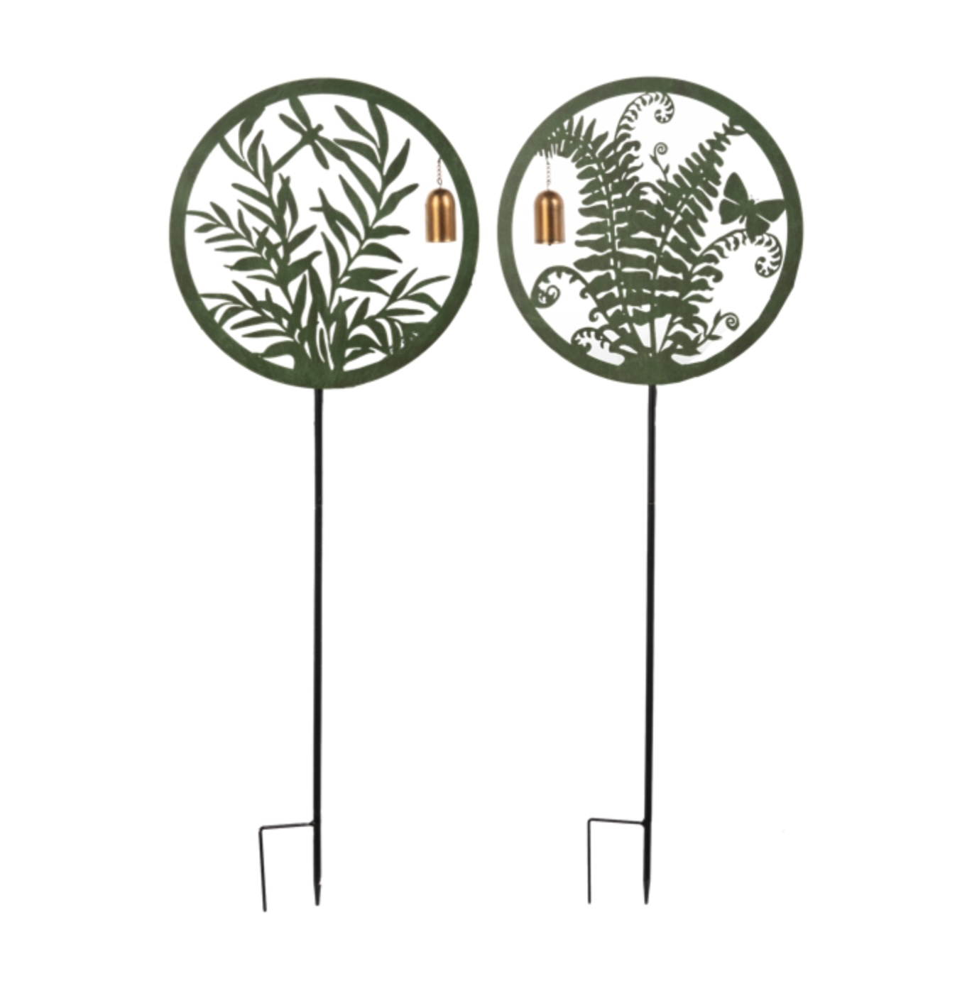 Laser-Cut Botanical Garden Stakes with Bell