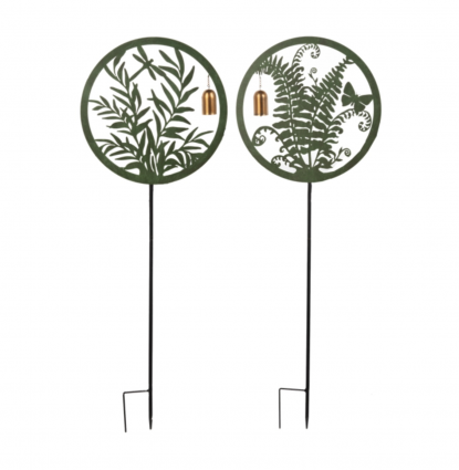 Laser-Cut Botanical Garden Stakes with Bell