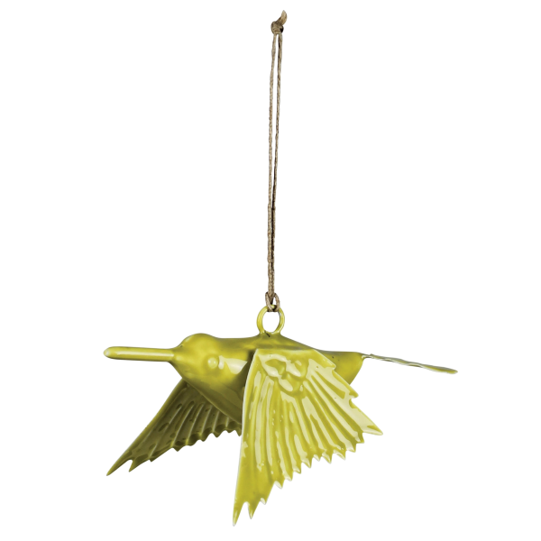 Green Metal Hummingbird