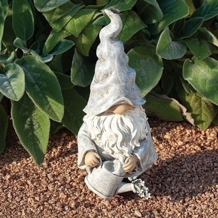 GNOME, 13.75"H W/WATERING CAN