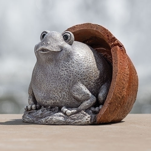 FROG, IN POT 6"H PUDGY PAL