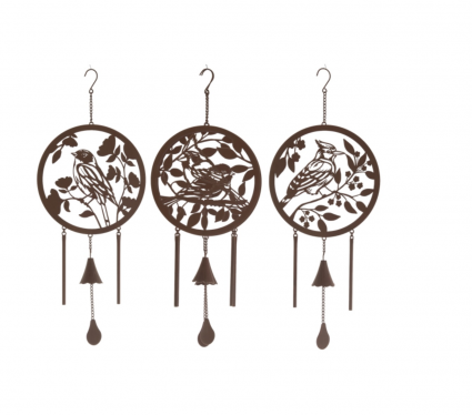 Laser Cut Bird Wind Chimes