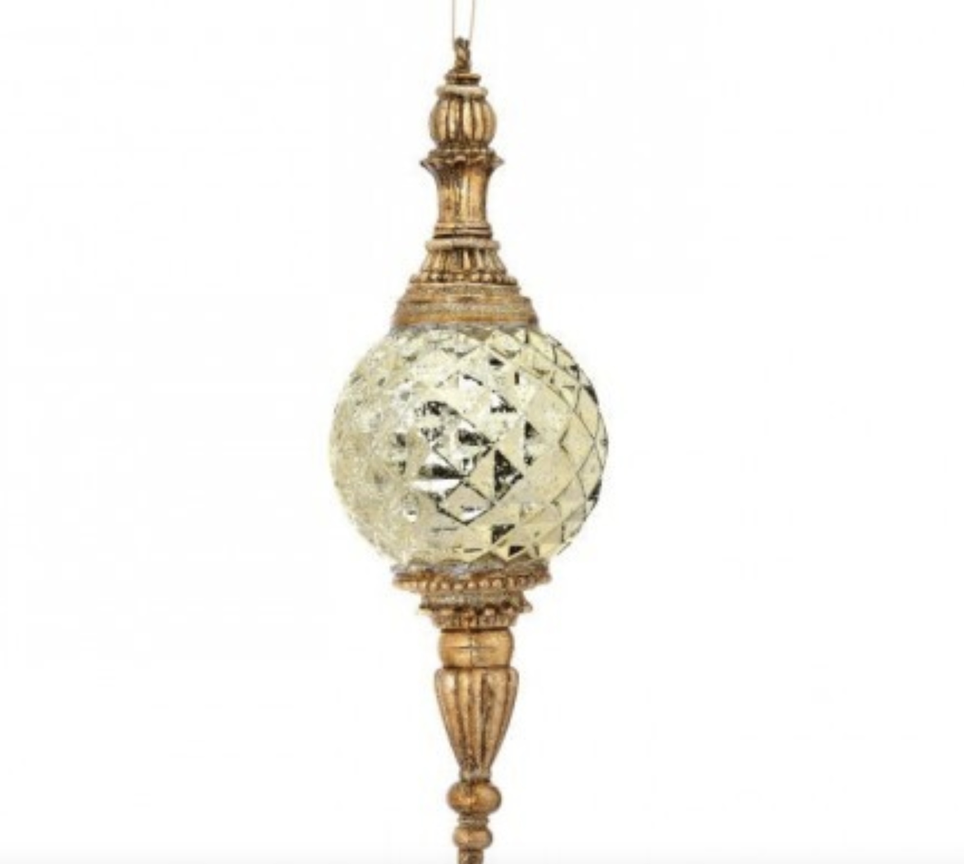 Gold Mercury Finial Ornament 