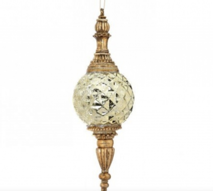 Gold Mercury Finial Ornament 