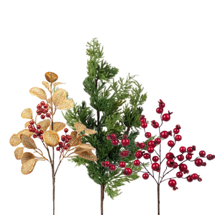 ARTIFICIAL CHRISTMAS STEMS/PICKS