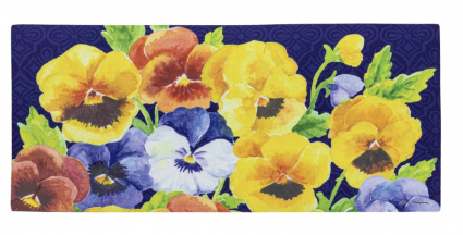 Welcome Pansies Sassafras Switch Mat