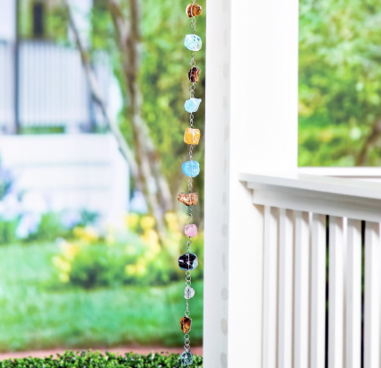 Multicolor Glass Rain Chain