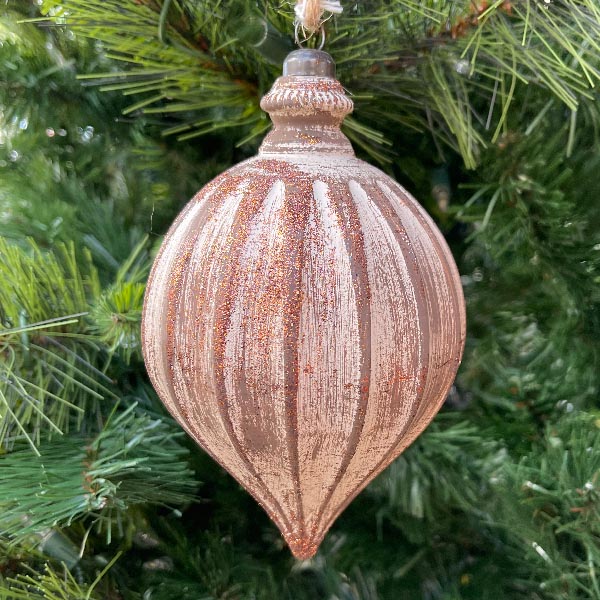 Brown Antique Drop Ornament 