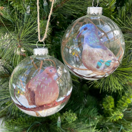 Painted Bird Ornament