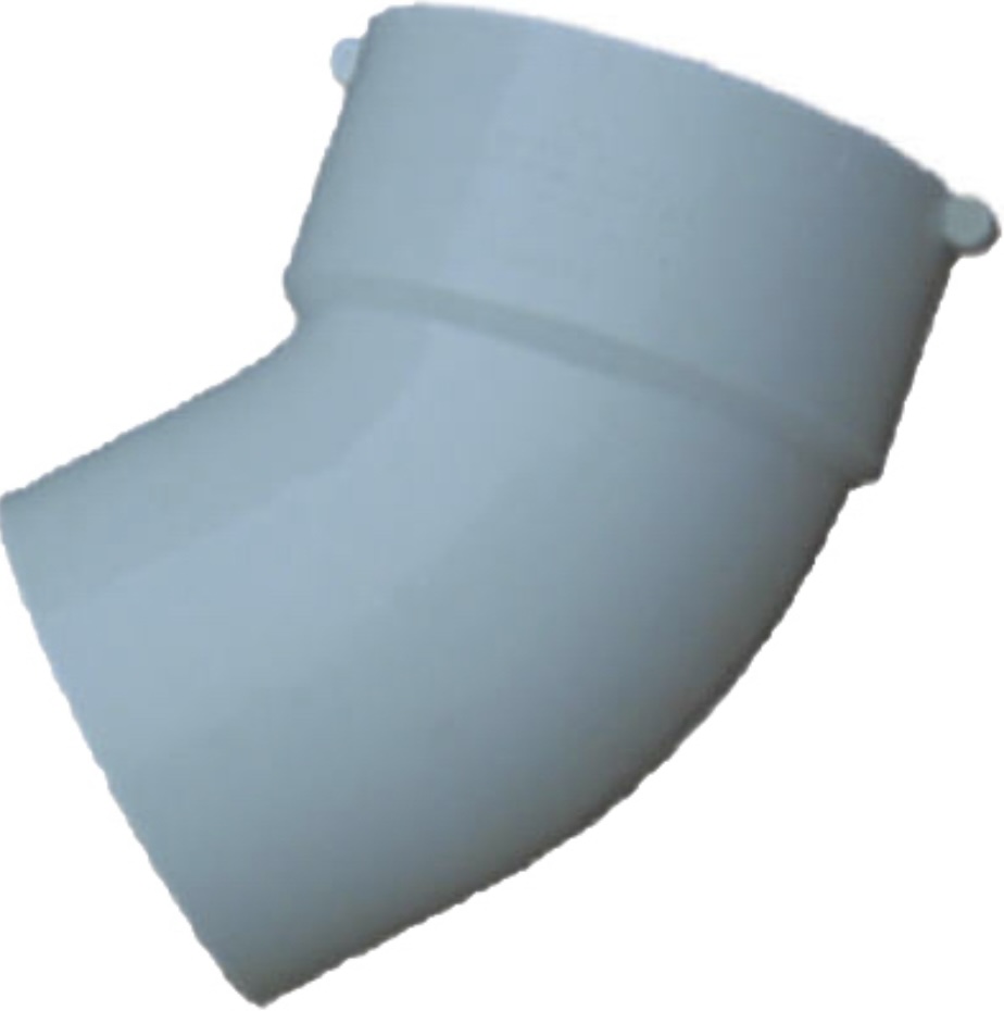 PVC Pipe Sewer & Drain 45-Degree Street Elbow, 4 In.   