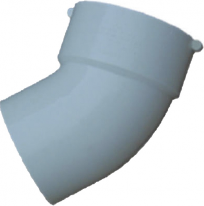 PVC Pipe Sewer & Drain 45-Degree Street Elbow, 4 In.   