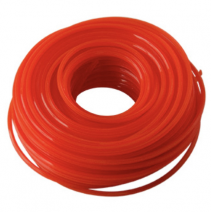 Twisted String Grass Trimmer Line, Orange Red, .105 In. Dia. x 90 Ft.   