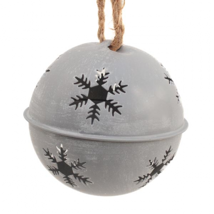 ORNAMENT, 4" RUST JINGLE BELL