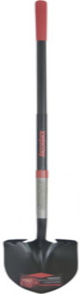 Razorback Long Handle Round Point Digging Shovel with a Cushioned Grip