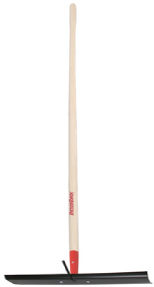 Razorback Concrete Rake  20" Steel Head, 60" Wood Handle