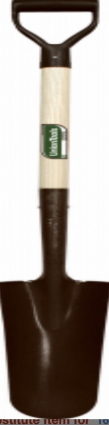 Drain Spade with Wood Handle   