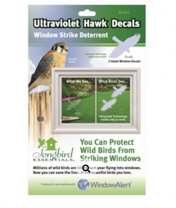 Songbird Essentials® Window Hawk Transparent Decal 