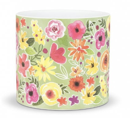 Bold Floral Planter 6"