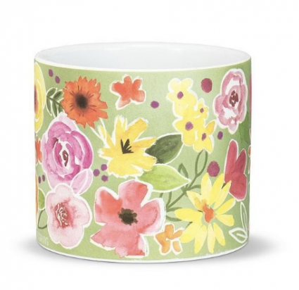 Bold Floral Planter 4"