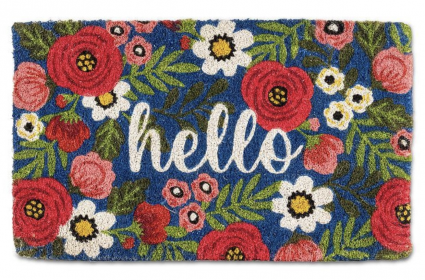 Floral Hello Doormat