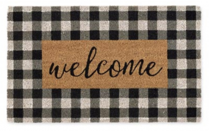 Welcome Checkers Doormat