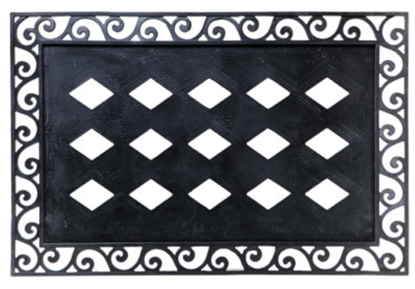 Scroll Frame Embossed Doormat