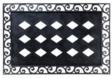 Scroll Frame Embossed Doormat