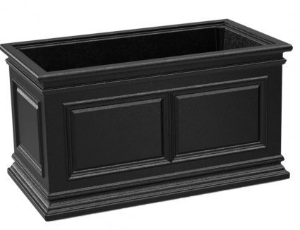 Covington Tough Black Self-Watering Planter