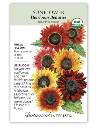 Heirloom Beauties Sunflower Seeds