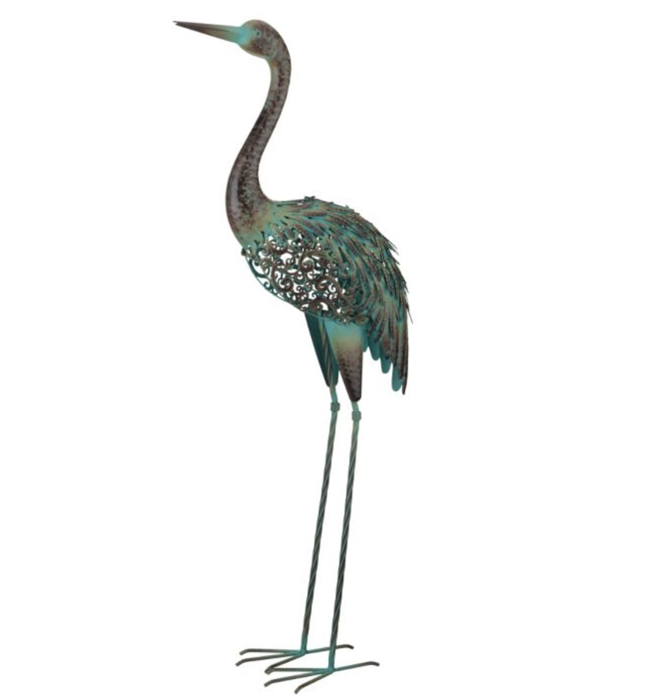 Patina Solar Crane with Head Up