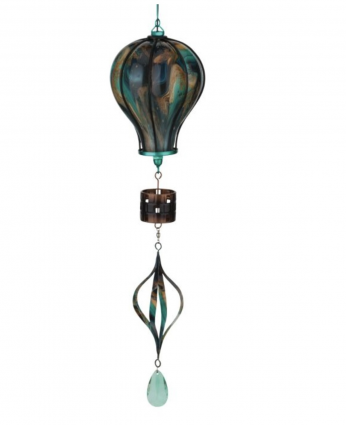 Green Spinning Solar Balloon Lantern 